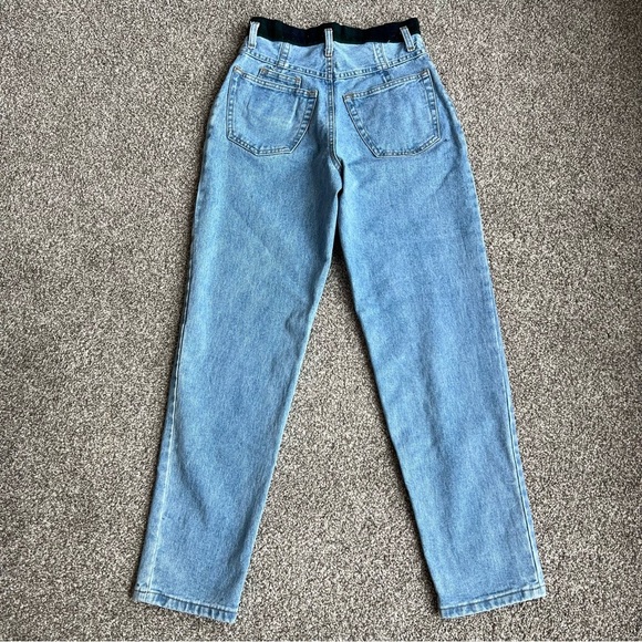 Jou Jou Vintage Light Wash Straight Leg Jean with Blue/green Plaid, Size… - Picture 7 of 10